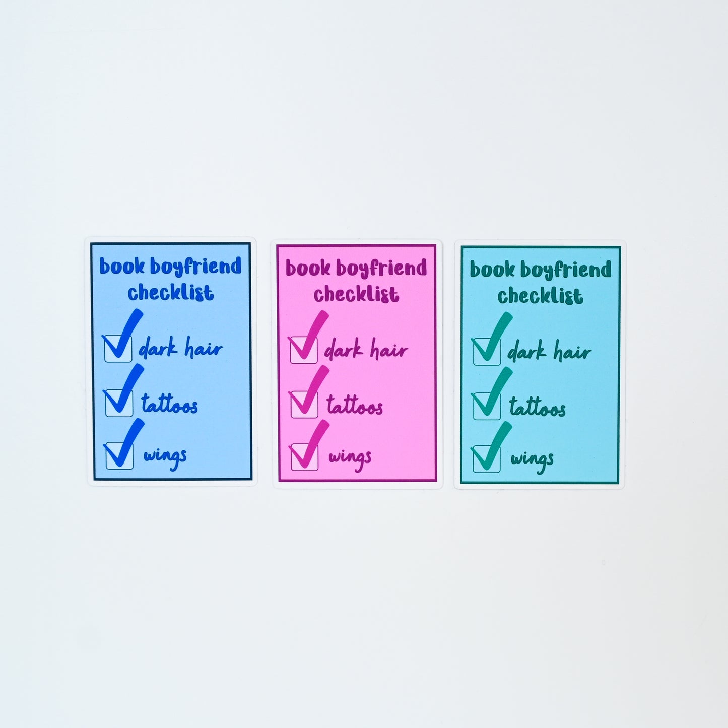 Book Boyfriend Checklist Sticker