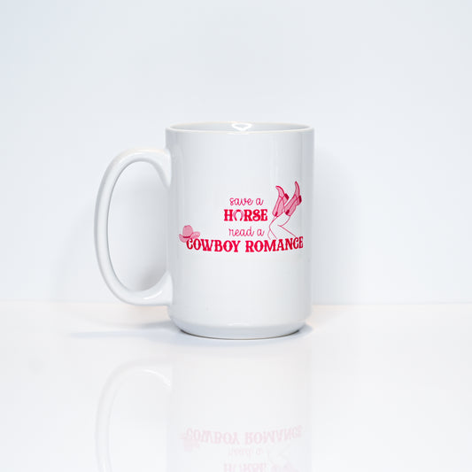 Save a Horse, Read a Cowboy Romance Mug